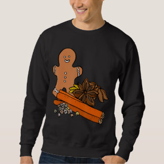 FUNNY CHRISTMAS TEE. GINGERBREAD MAN, CINNAMON & F SWEATSHIRT