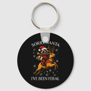 Funny Christmas Tee Sorry Santa Xmas Kids Boys Gir Keychain