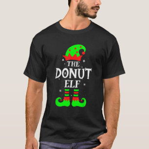 Funny Christmas The Donut Elf  T-Shirt