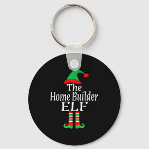 Funny Christmas The Home Builder Elf Developer Arc Keychain