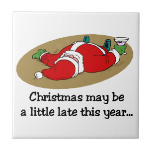 Funny Christmas Tile Trivet