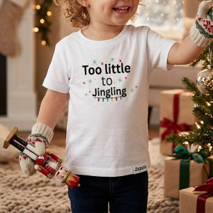 Funny Christmas Toddler - Too Little to Jing T-shirt