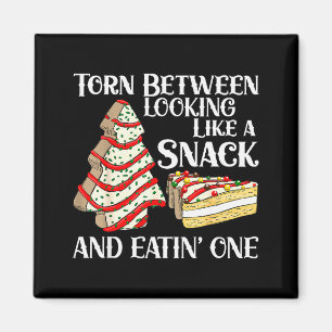 Funny Christmas Tree Cake Torn Between Looking Lik Magnet
