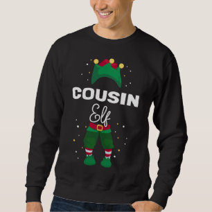 Funny Christmas Tree Lights Ugly Sweater COUSIN El
