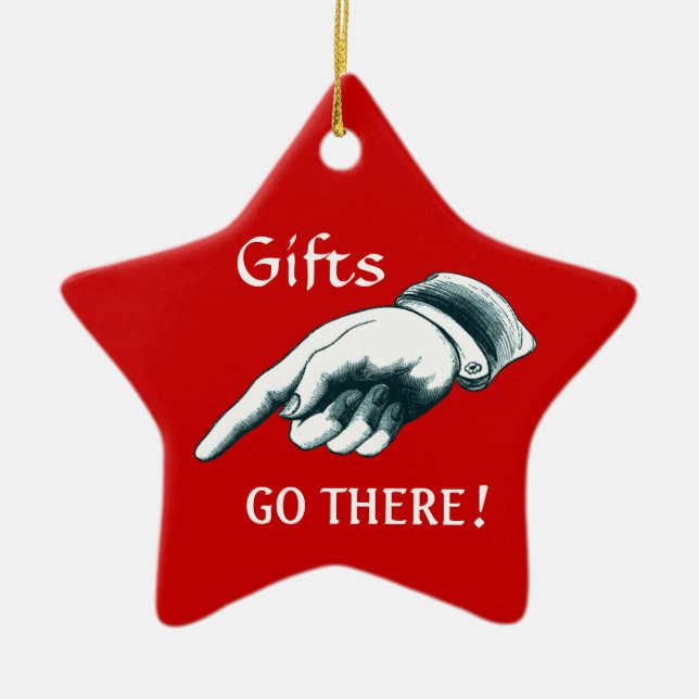 Funny Christmas Tree Ornament (Front)
