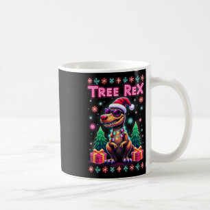 Funny Christmas Tree Rex Boys Men Cool 70s 80s Xma Coffee Mug