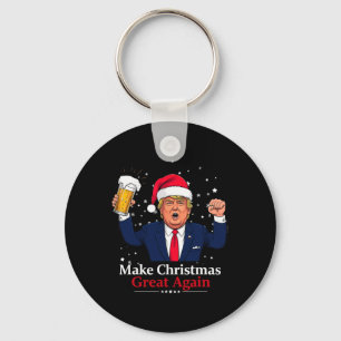 Funny Christmas Trump Make Christmas Great Again Keychain