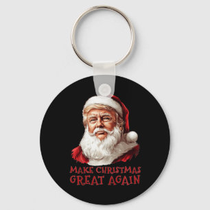 Funny Christmas Trump Santa Make Christmas Great A Keychain