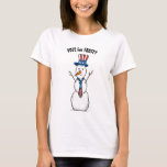 Funny Christmas Tshirts | Patriotic Frosty Snowman<br><div class="desc">Into wearing funny Christmas tshirts and have a patriotic / political sense of humour? Here are "Vote for Frosty" funny holiday shirts that you can easily personalize! The unique design created by Raphaela Wilson depicts a patriotic snowman attired in red, white and blue American flag theme colours... Happy Holidays! Category:...</div>
