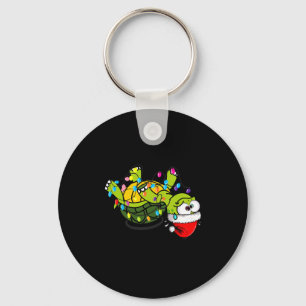 Funny Christmas Turtle It's Fine I'm Fine Everythi Keychain