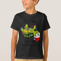Funny Christmas Turtle It's Fine I'm Fine Everythi