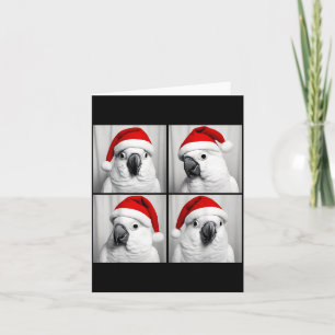 Funny Christmas Umbrella Atoo Santa Photo Booth Pa Card