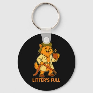 Funny Christmas Vacation Litter S Full Cat Parody Keychain