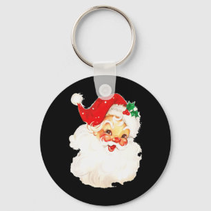 Funny Christmas Vintage Santa St Nicholas Toddler  Keychain