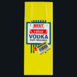 Funny Christmas Vodka Label Wine Gift Bag<br><div class="desc">Funny Christmas Beer Labels. © Copyright HGIFY Store Only. All Rights Reserved.</div>