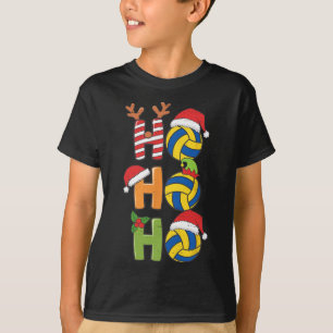 Funny Christmas Volleyball Ho Ho Ho Volleyball Xma T-Shirt
