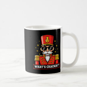 Funny Christmas Whats Crackin Nutcracker Men Kids Coffee Mug
