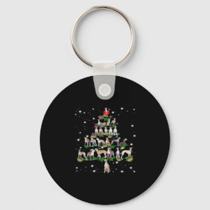 Funny Christmas Whippet Dog Lovers Gift Essential Keychain