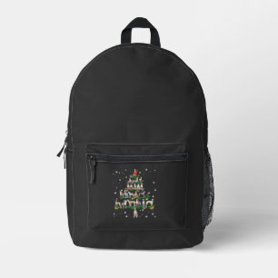 Funny Christmas Whippet Dog Lovers Gift Essential  Printed Backpack