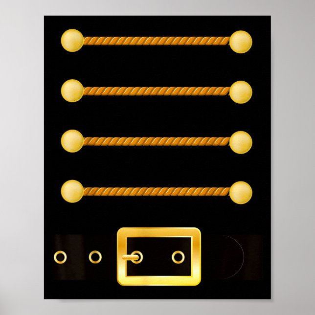 Funny Christmas With Nutcracker Costume  Poster (Front)