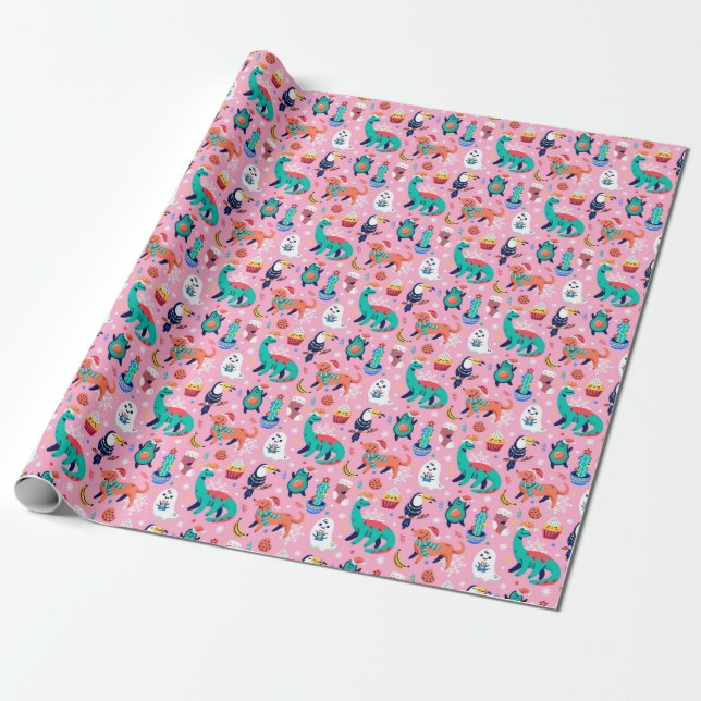 Funny Christmas Wrapping Paper (Unrolled)