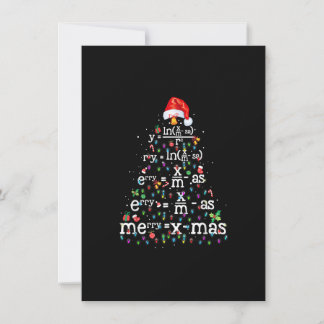 funny christmas xmas clothing math christmas tree invitation