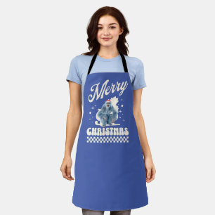 Funny Christmas Yeti Holiday Humour Apron