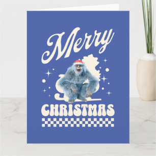 Funny Christmas Yeti Holiday Humour Card