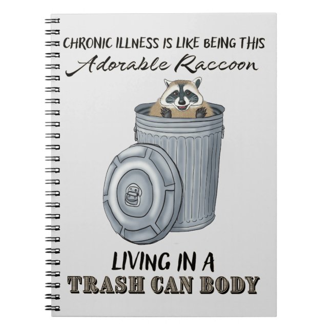 Funny Chronic Illness Gift, Chronic Illness Joke Notebook (Front)