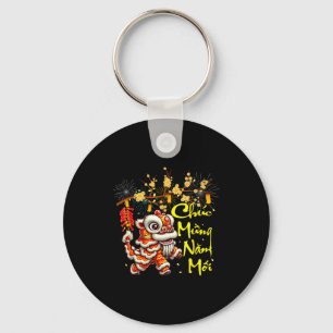 Funny Chuc Mung Nam Moi Happy Vietnamese New Year Keychain