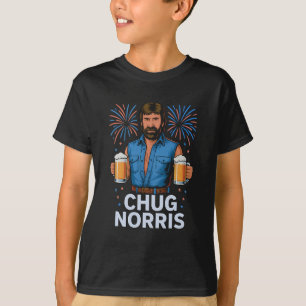 Funny Chug Norris Beer Shirt Usa 4th Of July Drink