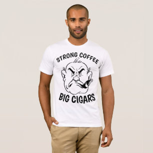 Funny CIGAR & COFFEE Men's T-shirts