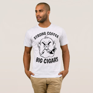 Funny CIGAR & COFFEE Men's T-shirts