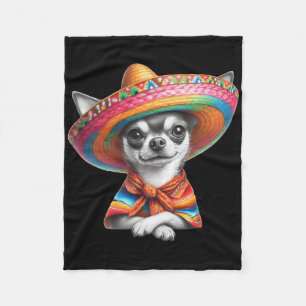 Funny Cinco De Mayo Chihuahua Dog Lover  Fleece Blanket