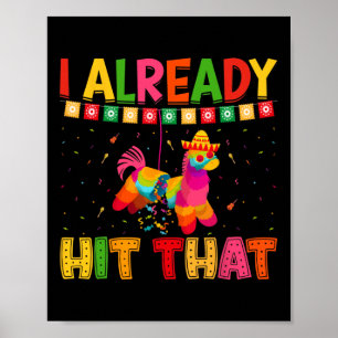 Funny Cinco De Mayo Cute Pinata I Already Hit That Poster
