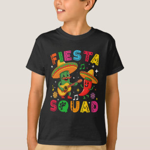 Funny Cinco De Mayo Fiesta Squad Mexican Matching T-Shirt