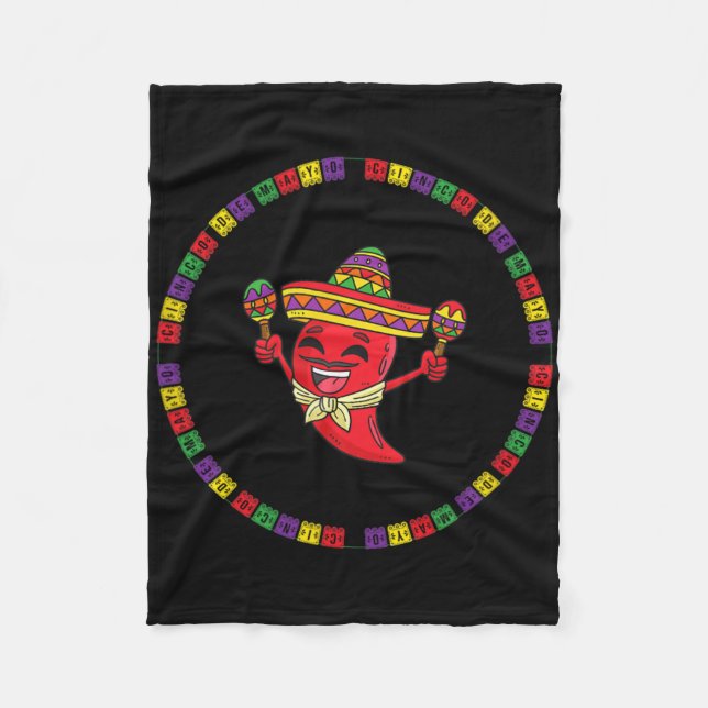 Funny Cinco De Mayo  Fleece Blanket (Front)