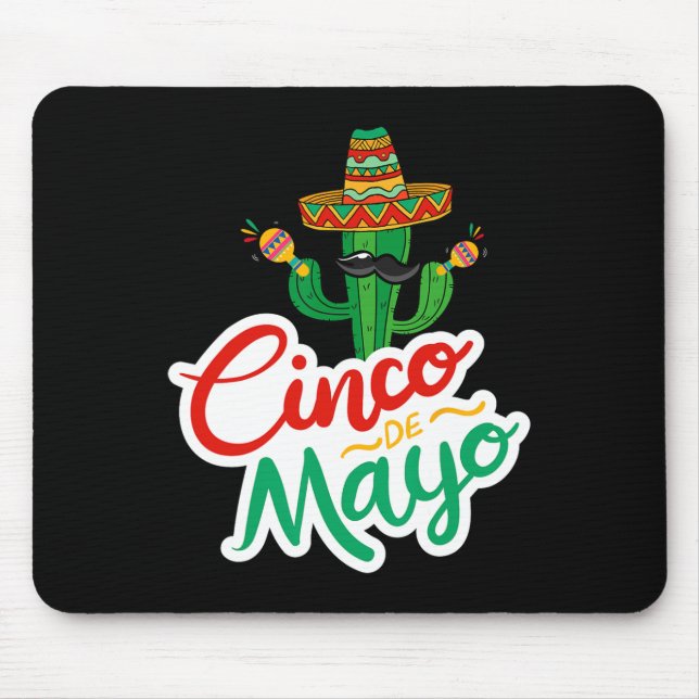 Funny Cinco De Mayo For Mexican Party 1  Mouse Pad (Front)