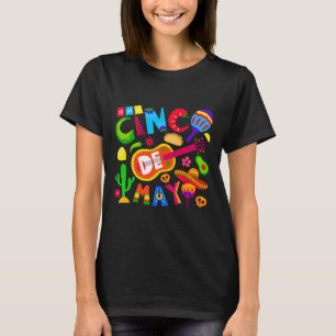 Funny Cinco De Mayo Mexican 5 De Mayo Lets Fiesta  T-Shirt