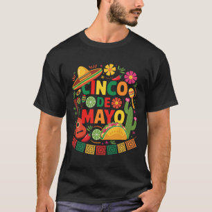 Funny Cinco De Mayo Mexican Sombrero Hat Men Women T-Shirt