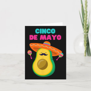 Funny Cinco De Mayo Shirt - Avocado Fiesta Card