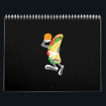 Funny Cinco De Mayo Taco Basketball Sports Player Calendar<br><div class="desc">Funny Cinco De Mayo Taco Basketball Sports Player</div>