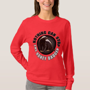 Funny Circle Honey Badger Design for Light or Dark T-Shirt
