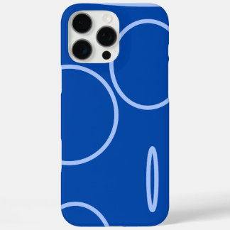 Funny Circles and Loop on Blue iPhone / iPad case