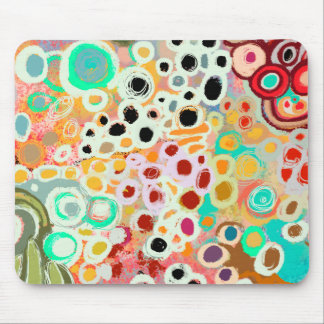 funny circles mouse pad