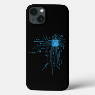 Funny Circuit Board Computer Electronics iPhone 13 Case