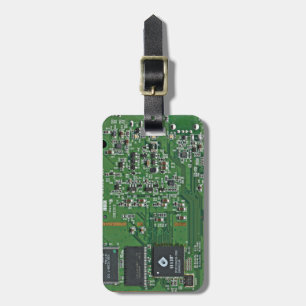 Funny circuit board luggage tag