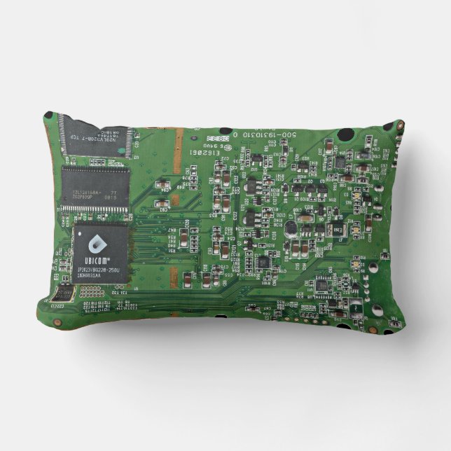 Funny circuit board lumbar pillow (Front)