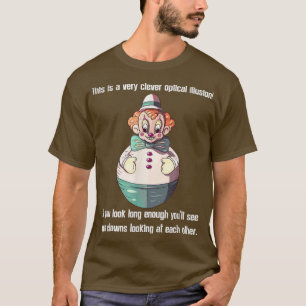 funny circus clown ironic sarcasm humor costume fu T-Shirt