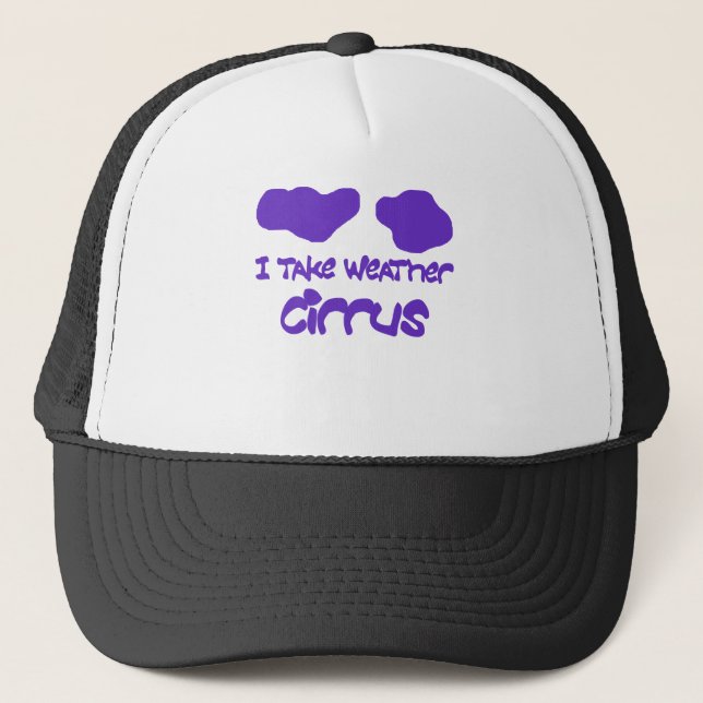 funny cirrus trucker hat (Front)